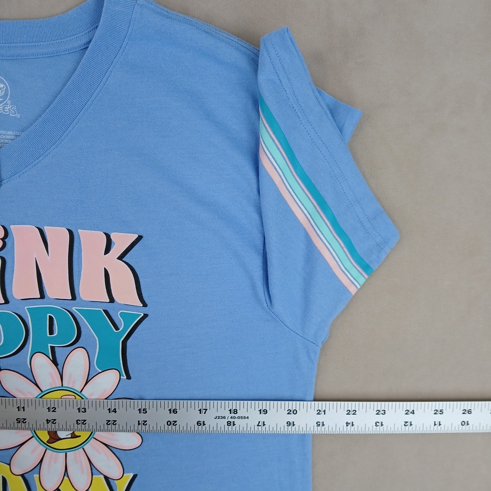 Buc-cees Medium Mens T Shirt NWT Think Happy‎ Be Happy Unisex 20x27 - Picture 6 of 10